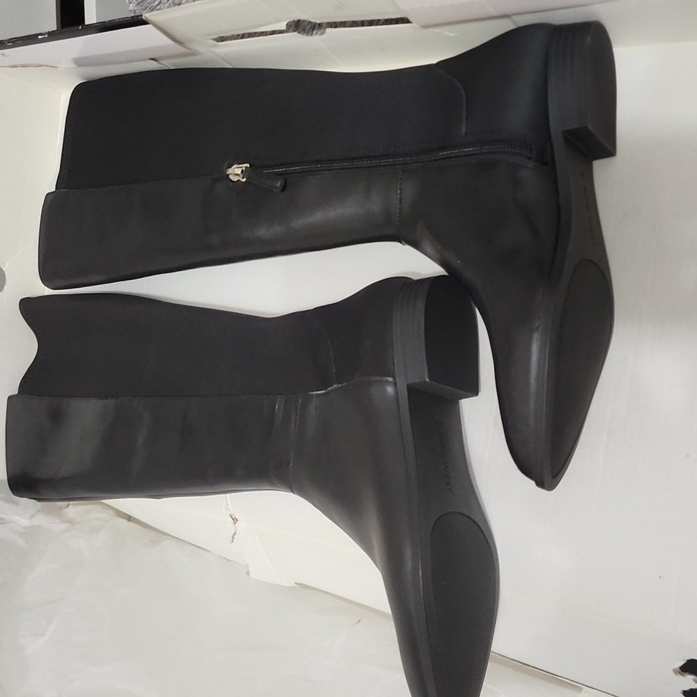 NINE WEST Women's  Owenford Knee High Pointy Boot